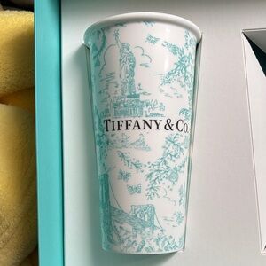 Tiffany & Co. Blue and White Travel Tumbler